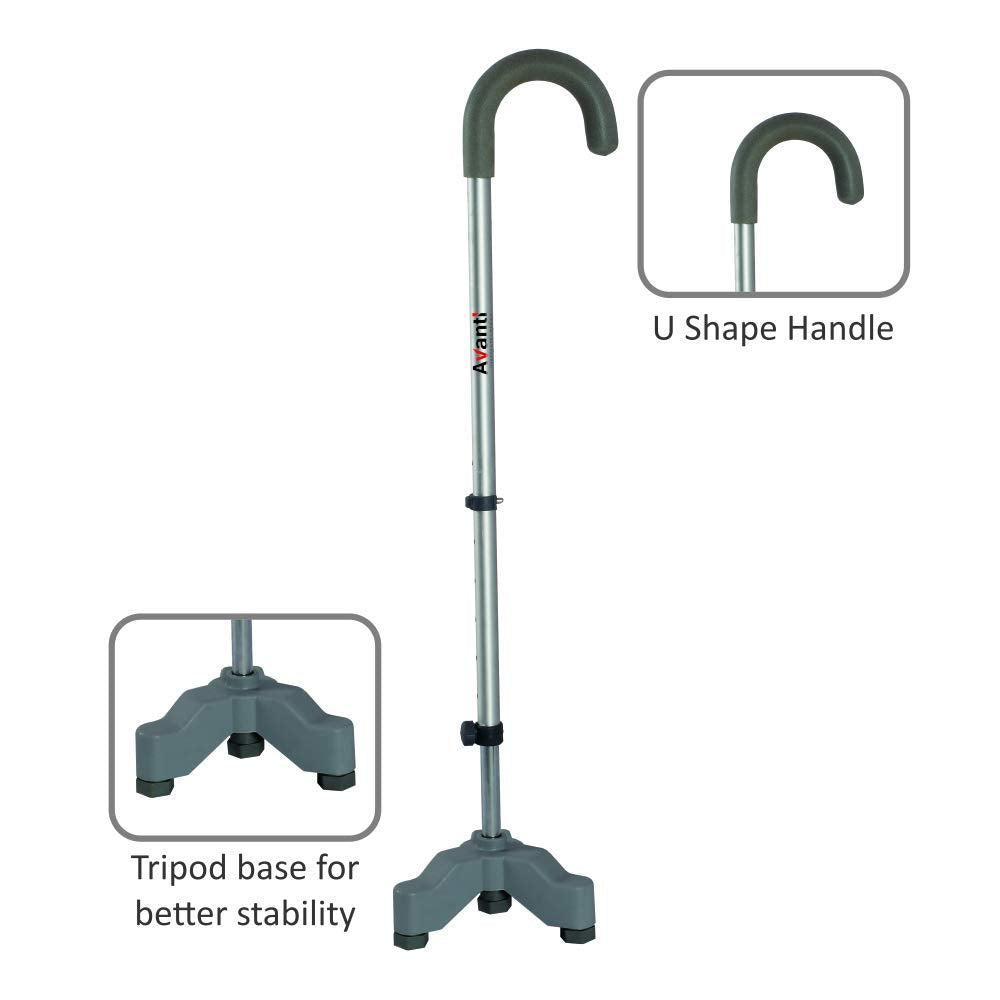 Vissco 0906 adjustable U-shape tripod walking stick