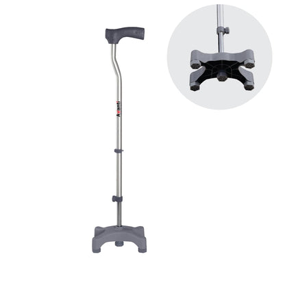 Vissco 0909 L Shape quadripod walking stick four leg base