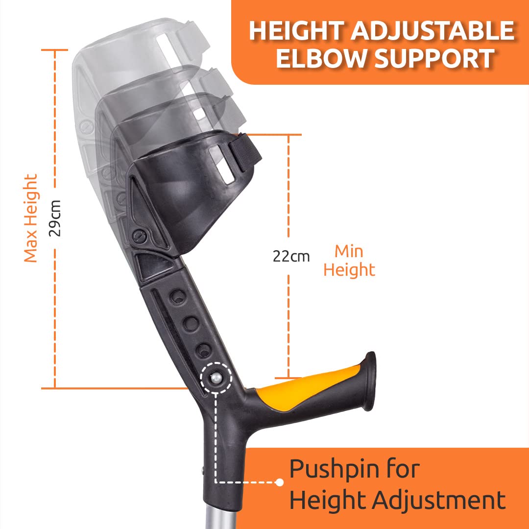 Vissco 0916 Astra Plus adjustable elbow crutch