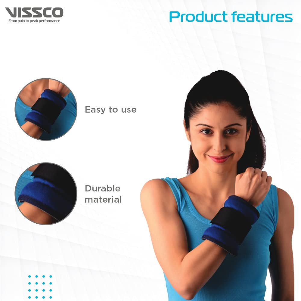 Vissco 1008 adjustable weight cuff with hook and loop closure
