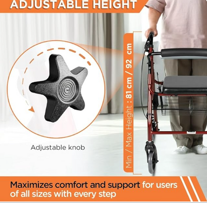 Vissco 2924 foldable rollator walker

