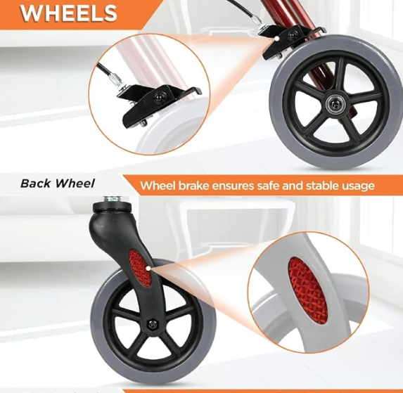 Vissco 2924 rollator walker storage basket

