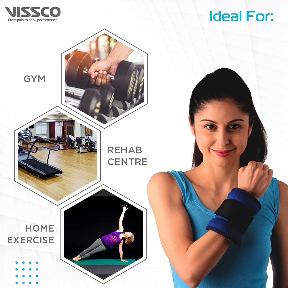 Vissco 2 KG wearable resistance cuff for physiotherapy rehabilitation