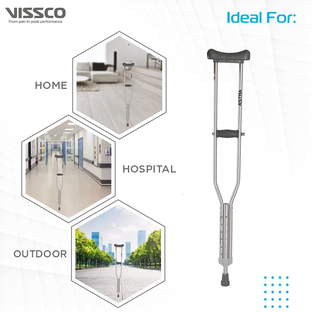 Vissco Astra 0905S cushioned underarm support and palm grip