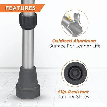 Vissco Avanti adjustable walking stick with skid resistant rubber tip