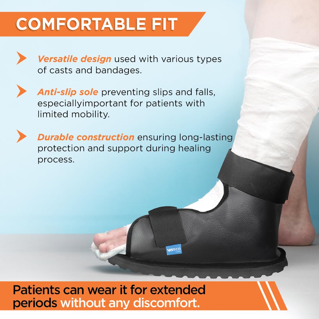 Vissco Cast Shoe protective footwear for plaster cast