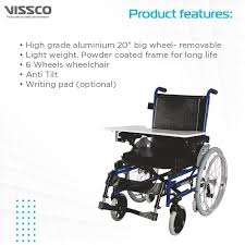 Vissco Champ foldable wheelchair for children side view