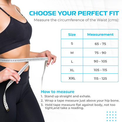 Vissco Core 0114 Back Support Belt Double Lock Elastic Closure