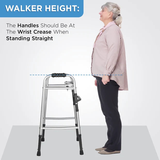 Vissco Dura Lite Walker foldable walking aid for adults