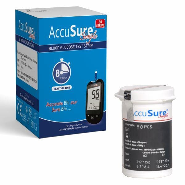 accusure strip in white background 