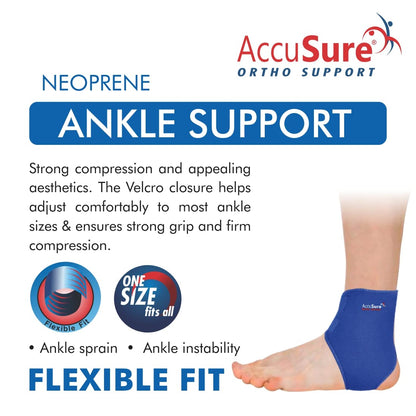 AccuSure A-1 Ankle Support Neoprene