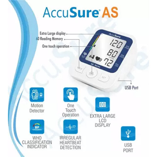 AccuSure AS Automatic Digital Blood Pressure Monitor