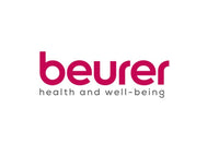 Beurer logo with 'health and well-being' text on a white background