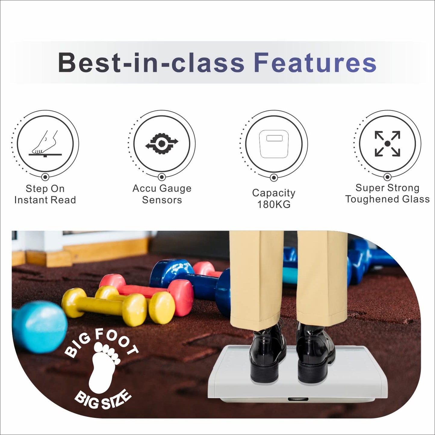 AccuSure 100 kg Mechanical Weighing Scale