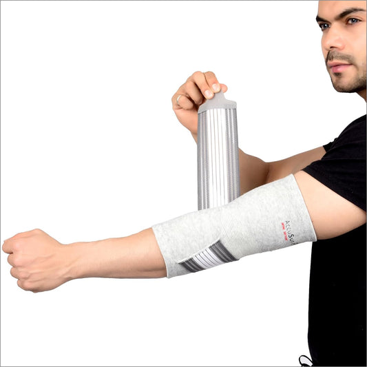 AccuSure Pair of Bamboo Yarn Elbow Binder -E25