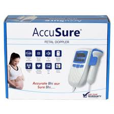 AccuSure Fetal Doppler Heartbeat Monitor for Pregnancy