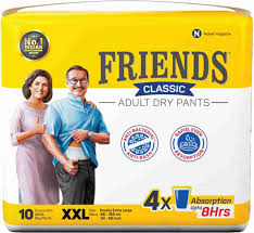 Friends Classic Adult Diapers Pant Style - 10 Count -XXL