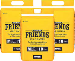 Friends Economy Adult Diapers Tape Style - 10 Count (Medium)