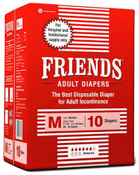 Friends Hospital Adult Diapers | Size Medium