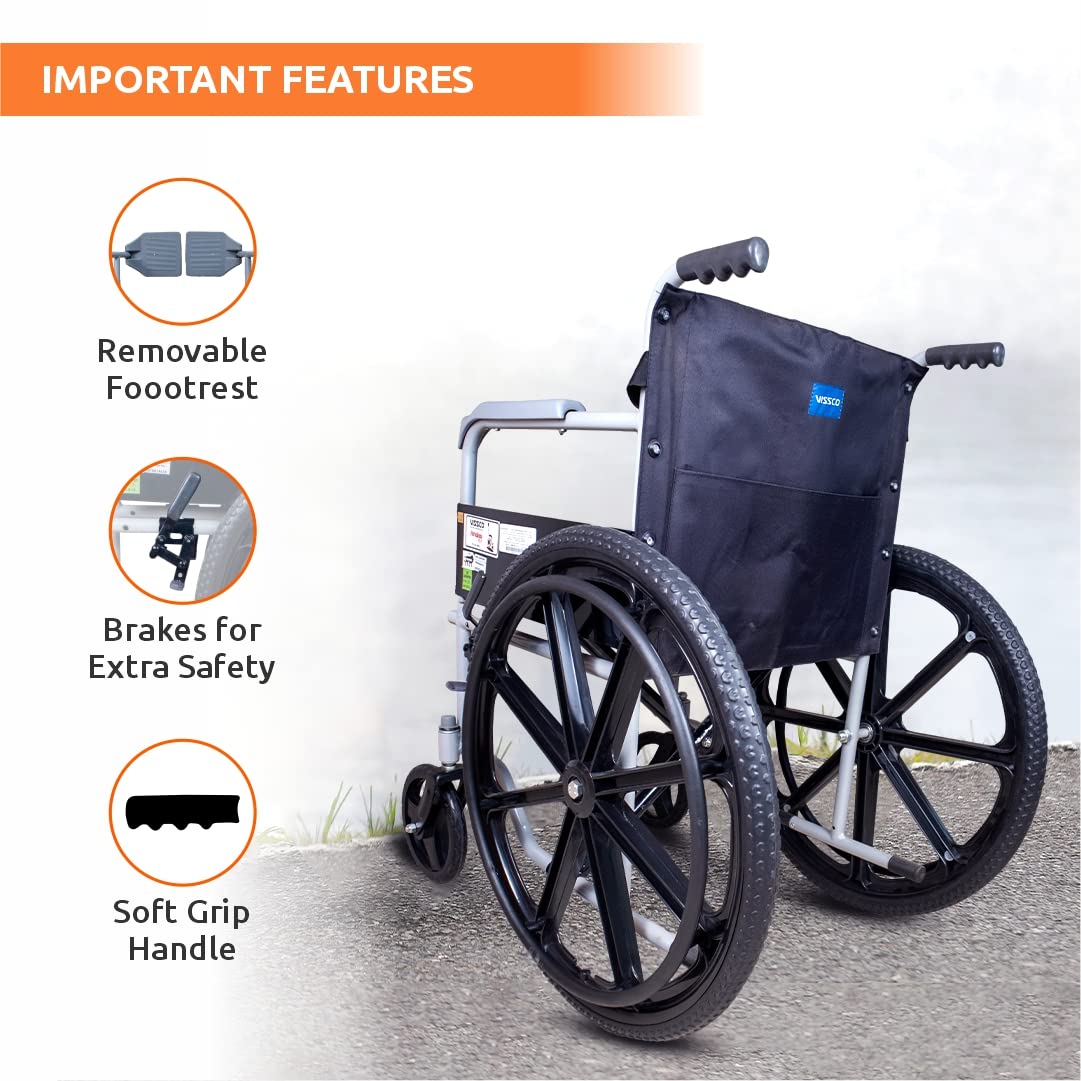 Wheelchair with Mag Wheels - Vissco 9983 Rodeo Max