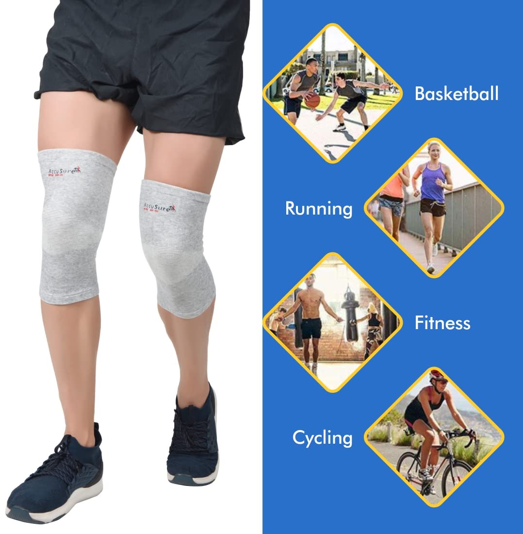 AccuSure  Bamboo Yarn Knee Support Cap  K13