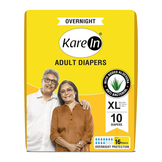 KareIn Overnight Adult Diapers, Extra Large, 127-165 Cm (50"-65")