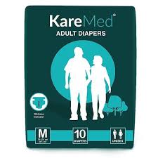 KARE MED Med Adult Diapers Medium  76cm-114cm (30"-45")