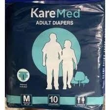 KARE MED Med Adult Diapers Medium  76cm-114cm (30"-45")