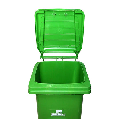 large outdoor waste bin 120 litre with reinforced lid