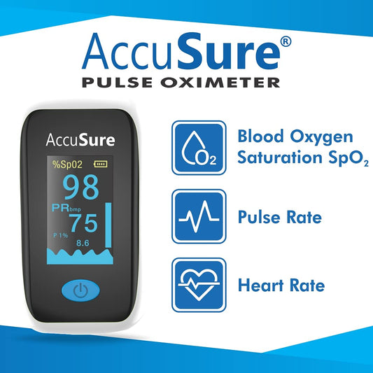 AccuSure Fingertip pulse oximeter