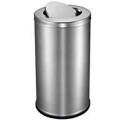 60 Ltr Swing Stainless Steel Plain Dustbin