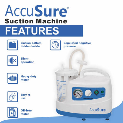 AccuSure Premium Quality Suction Machine
