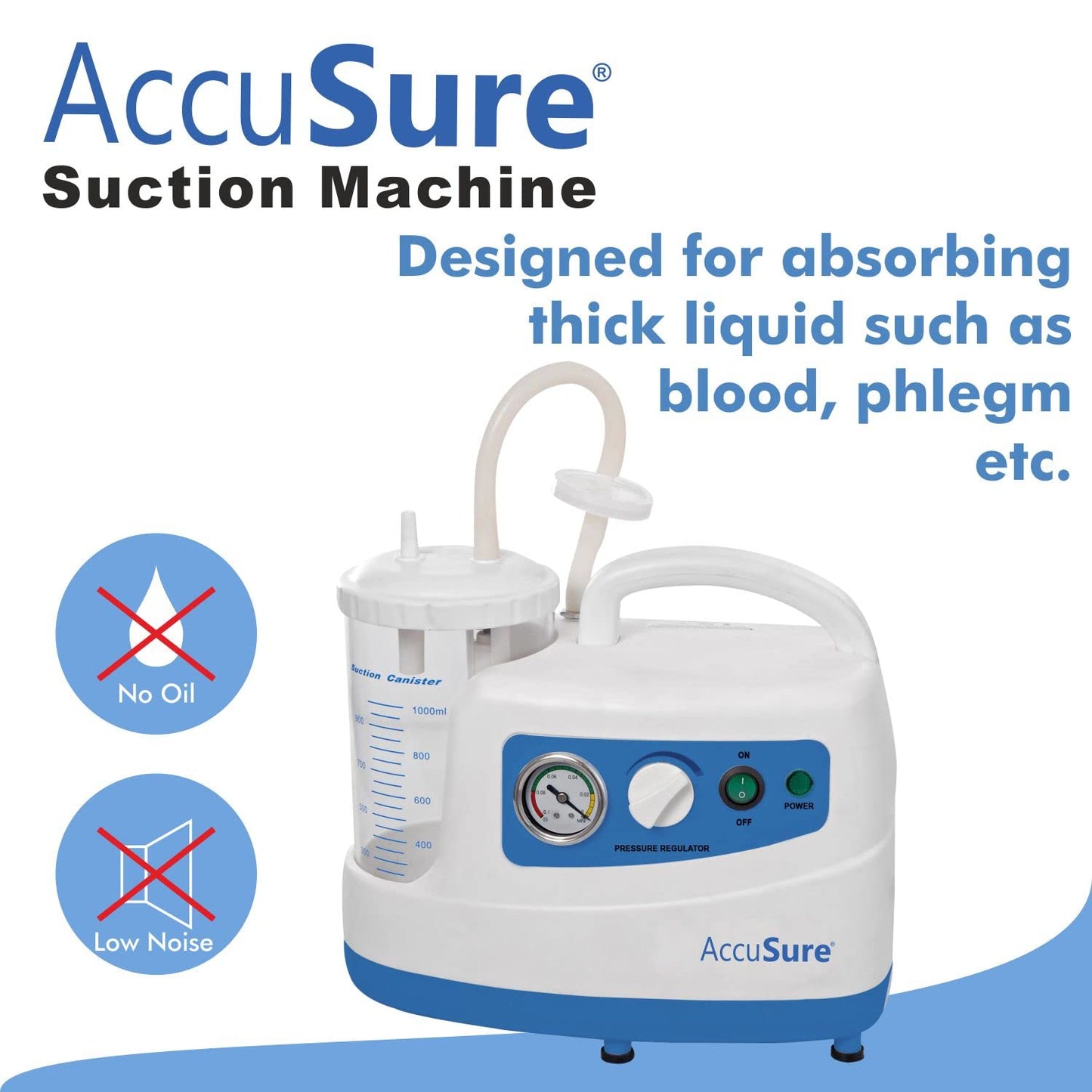AccuSure Premium Quality Suction Machine