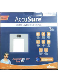 Backlit LCD display of AccuSure B-15 weighing scale