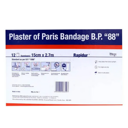 BSN Rapidur Plaster of Paris Bandage 15 cm x 2.7 meter orthopedic POP casting bandage for fracture immobilization and musculoskeletal support